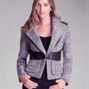 Bebe Tweed Blazer Jacket